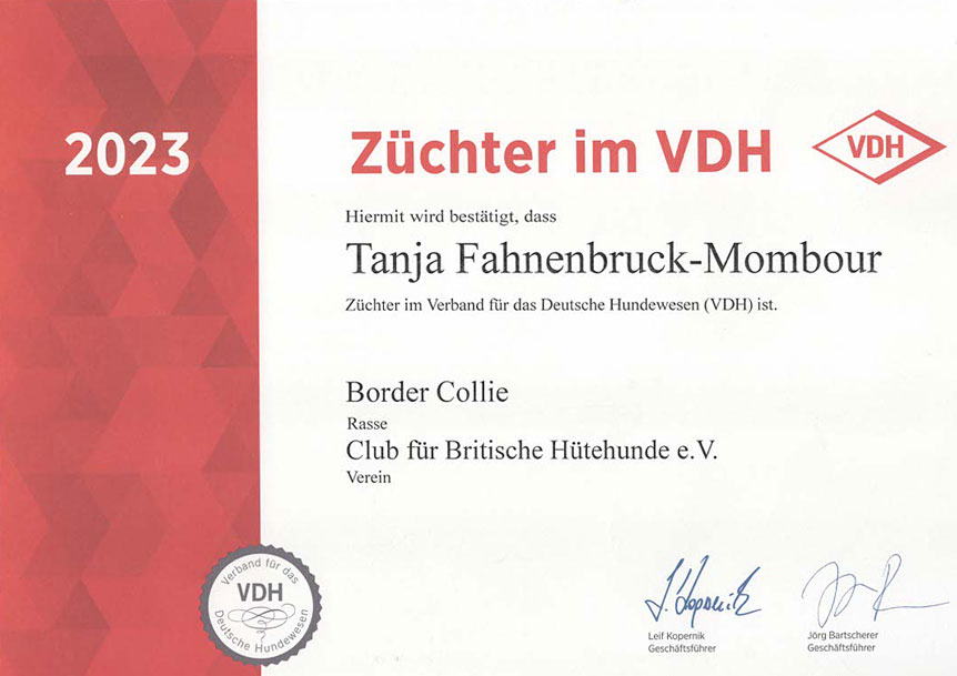Urkunde VDH 2023